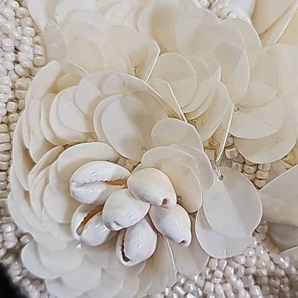 Ivory hand beaded bag, NEW - Picture 9 of 9